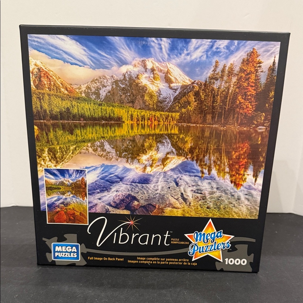 Mega Puzzles Vibrant Leigh Lake Reflections 1000pc Jigsaw Puzzle SALE🔴3/$25!